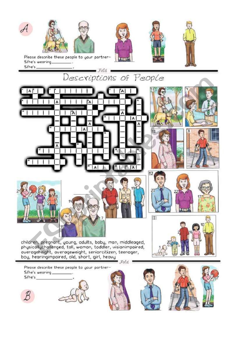 descriptions of people crossword