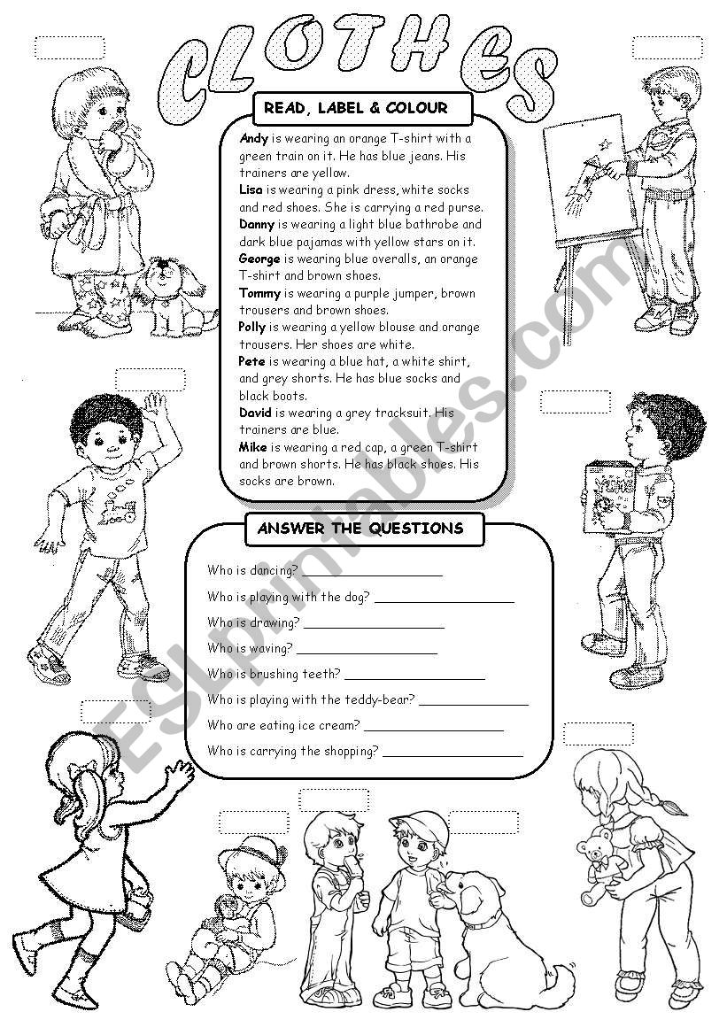 Clothes 1  worksheet