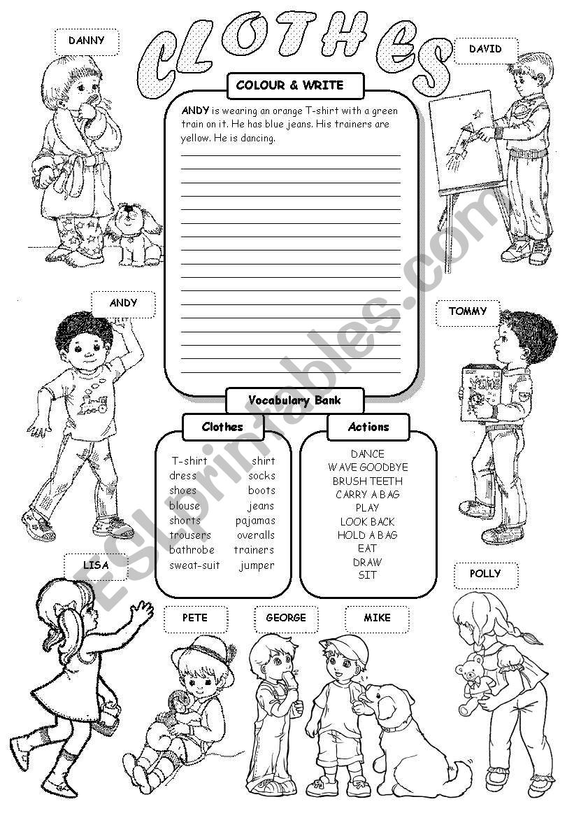 Clothes 2 worksheet