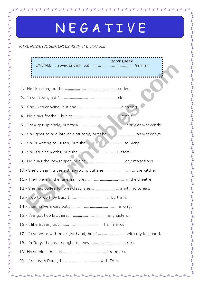 negative-sentences-esl-worksheet-by-xcharo