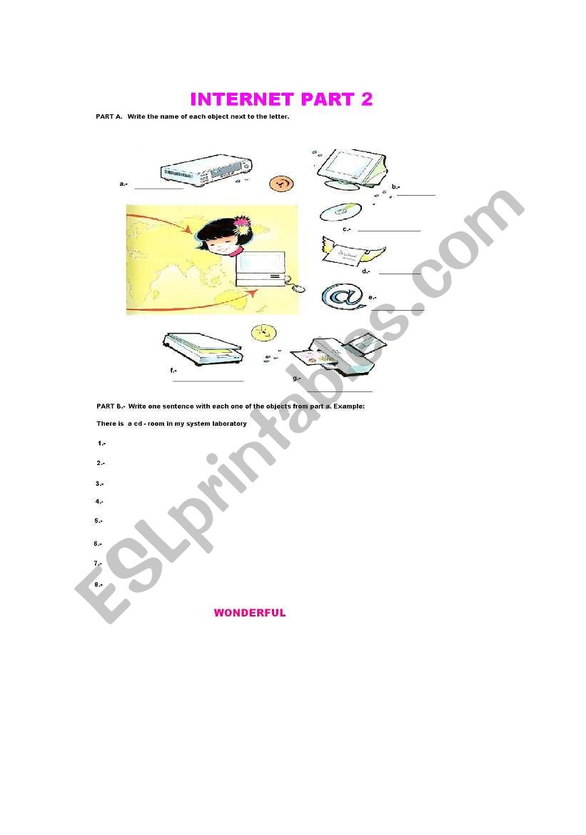 INTERNET 2 worksheet