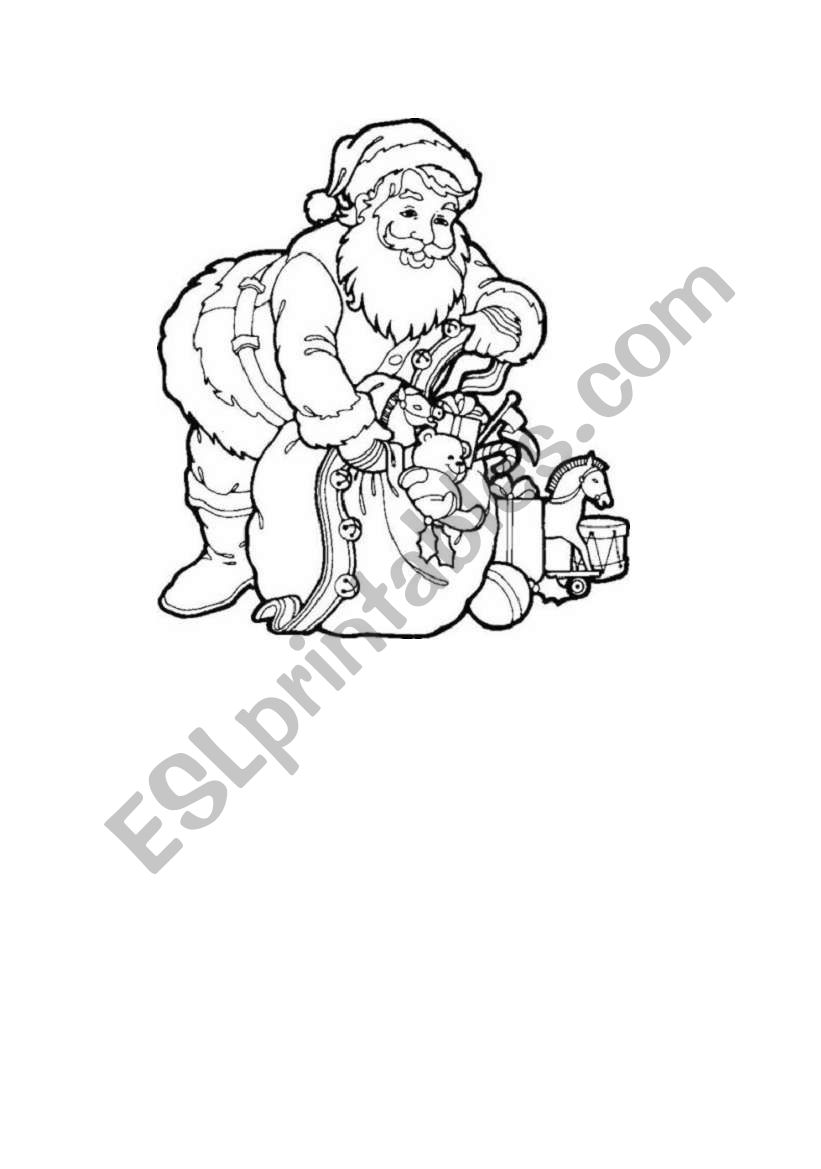 Santa Claus worksheet