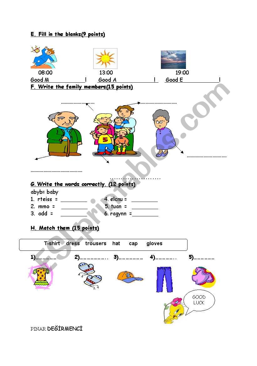 worksheet for kids 2 worksheet