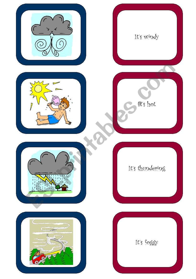 Memory card game (2/2) worksheet