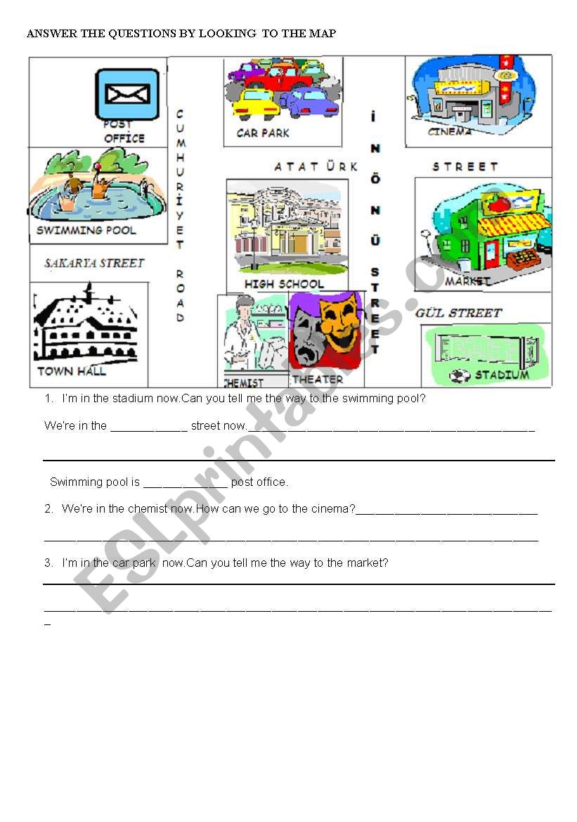 How can I go to ...? worksheet