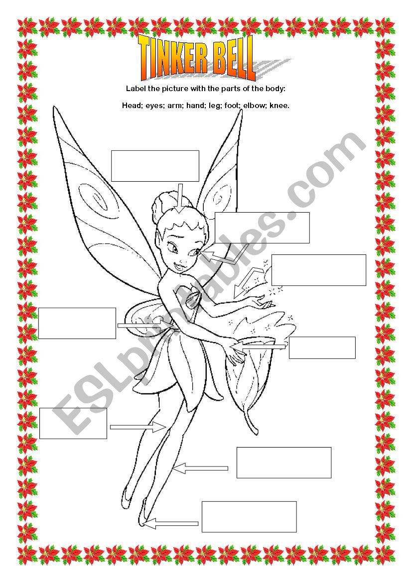 TINKER BELL, parts of the body