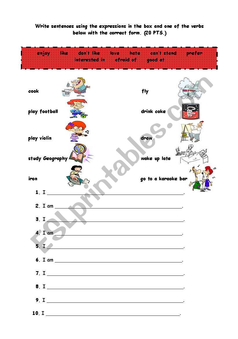 Guided Writing worksheet