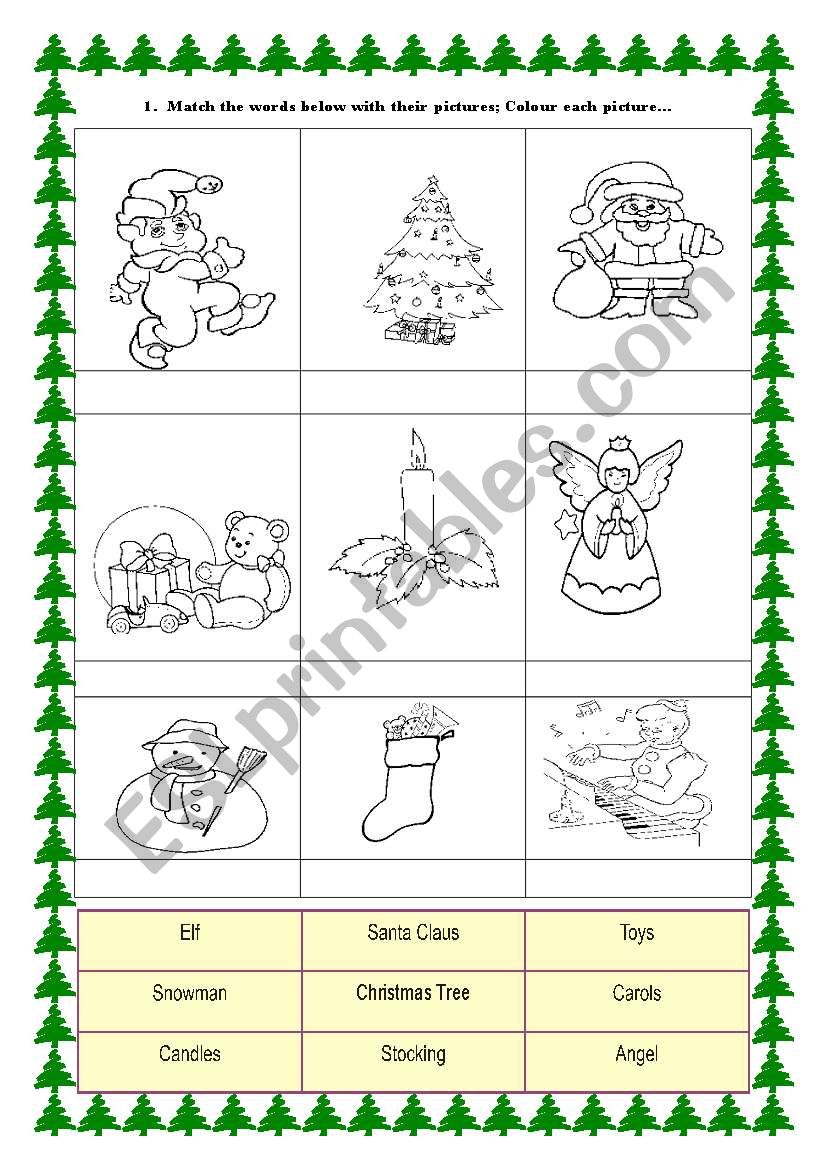 christmas worksheet