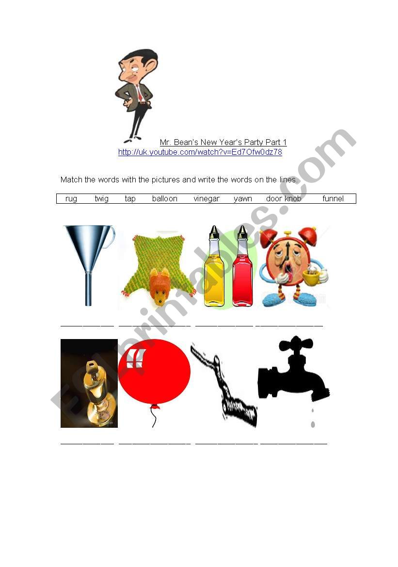 New Years Lesson  worksheet