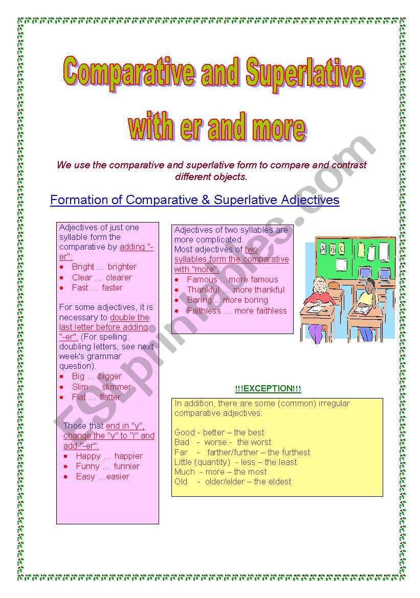 Comparative & Superlative Adjectives