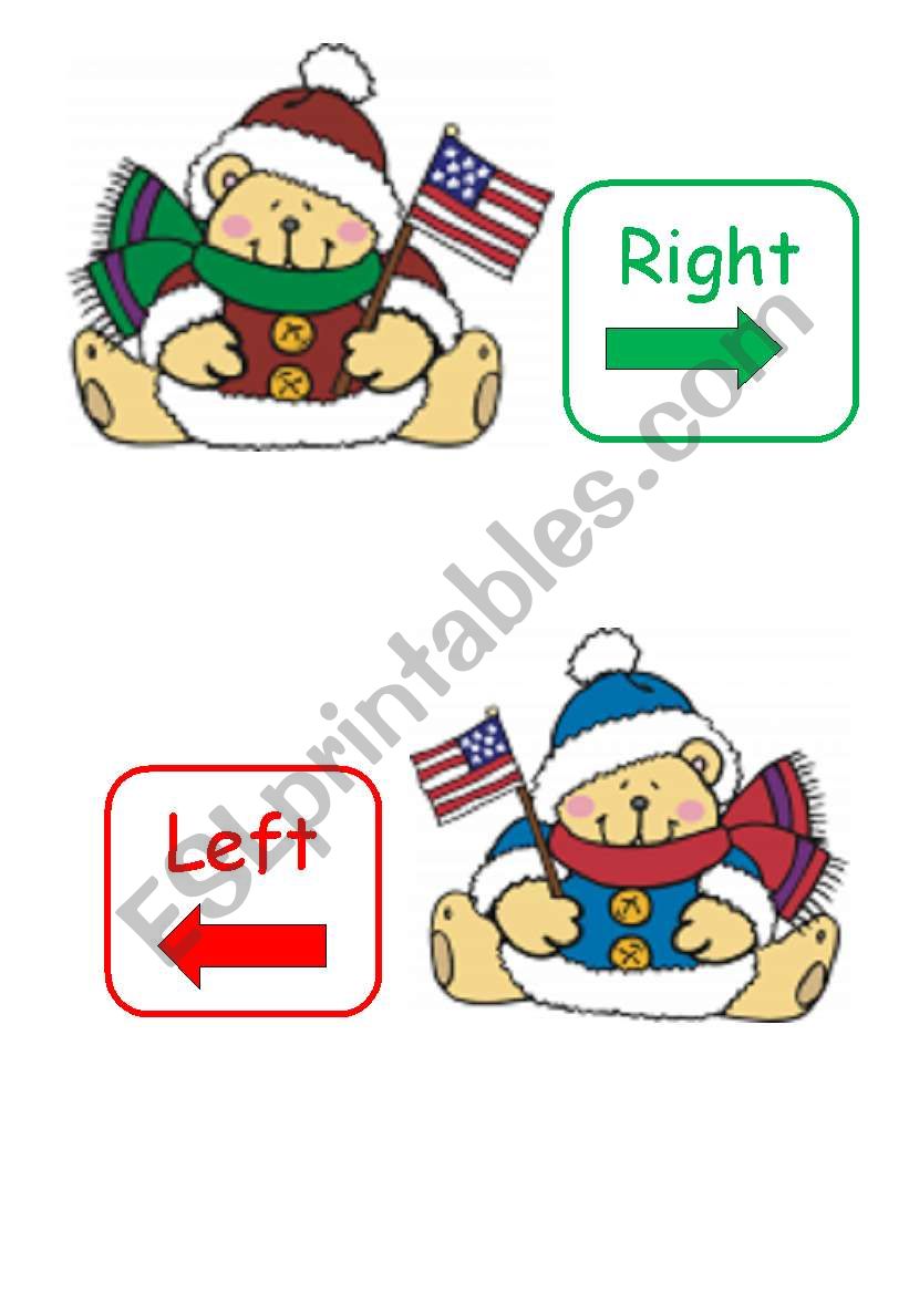 right and left worksheet