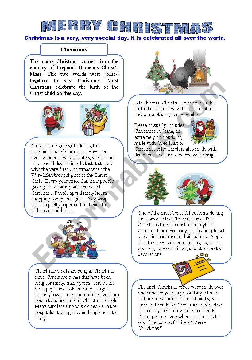 Christmas - Quick Facts (3 pages)