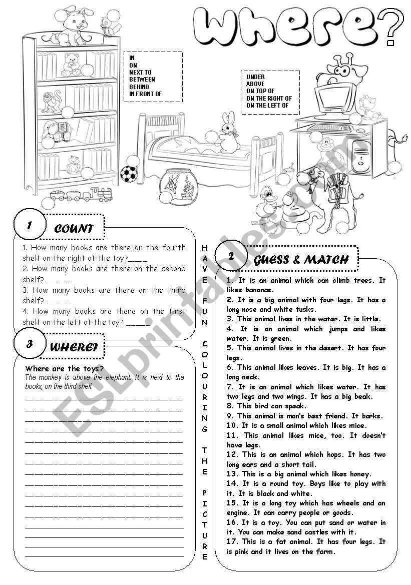 Where? worksheet