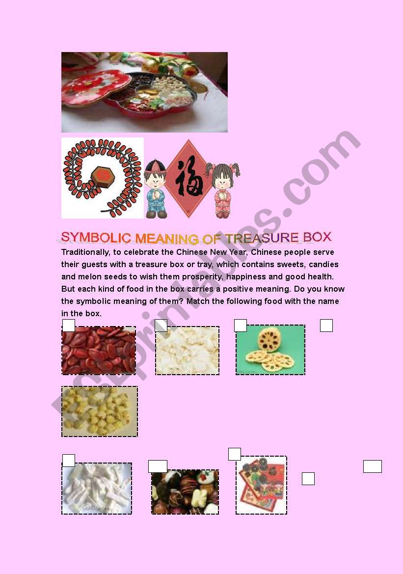 Festival / Chinese New Year custom : Chinese Treasure Box