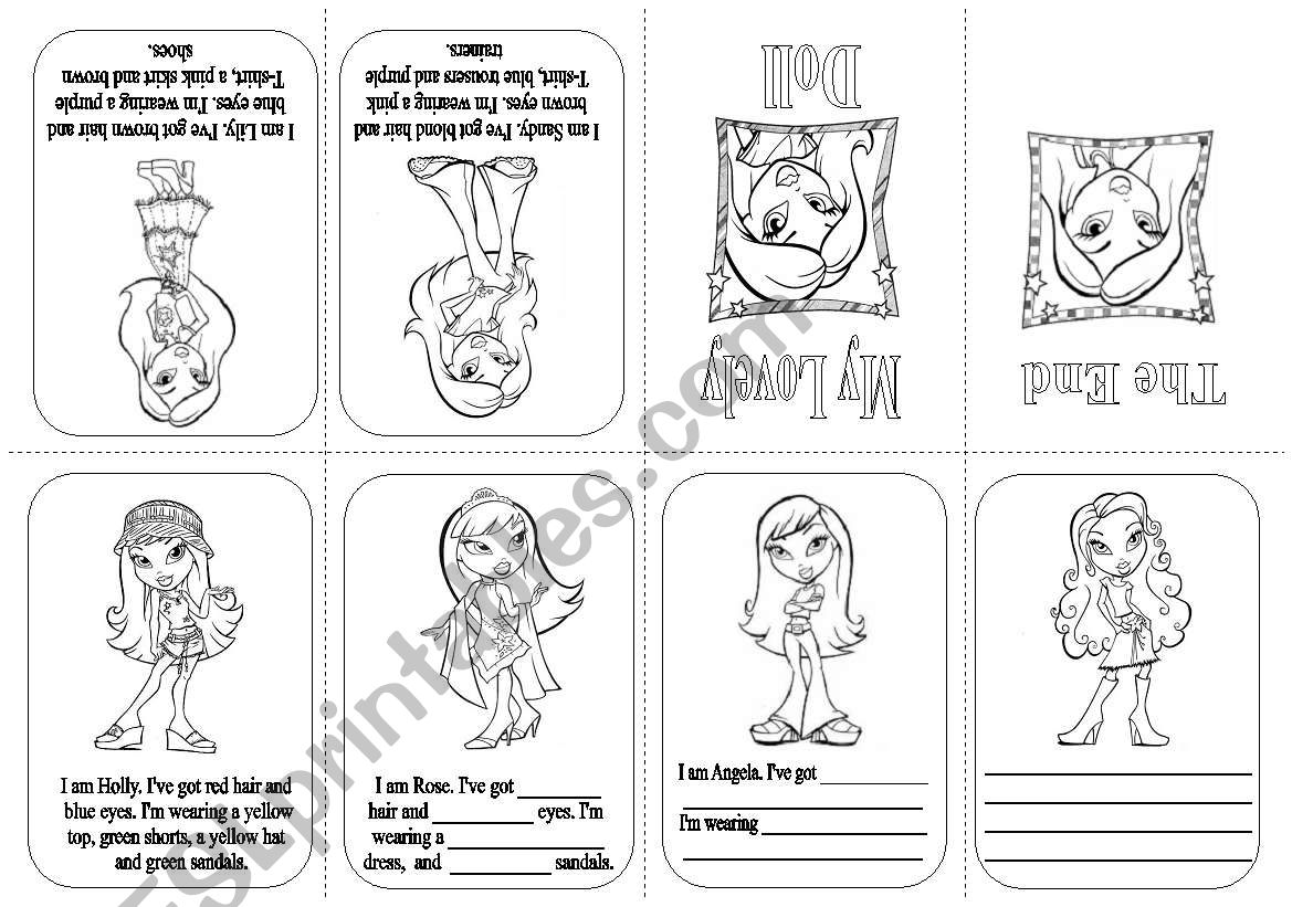 MINI BOOK; My lovely doll worksheet