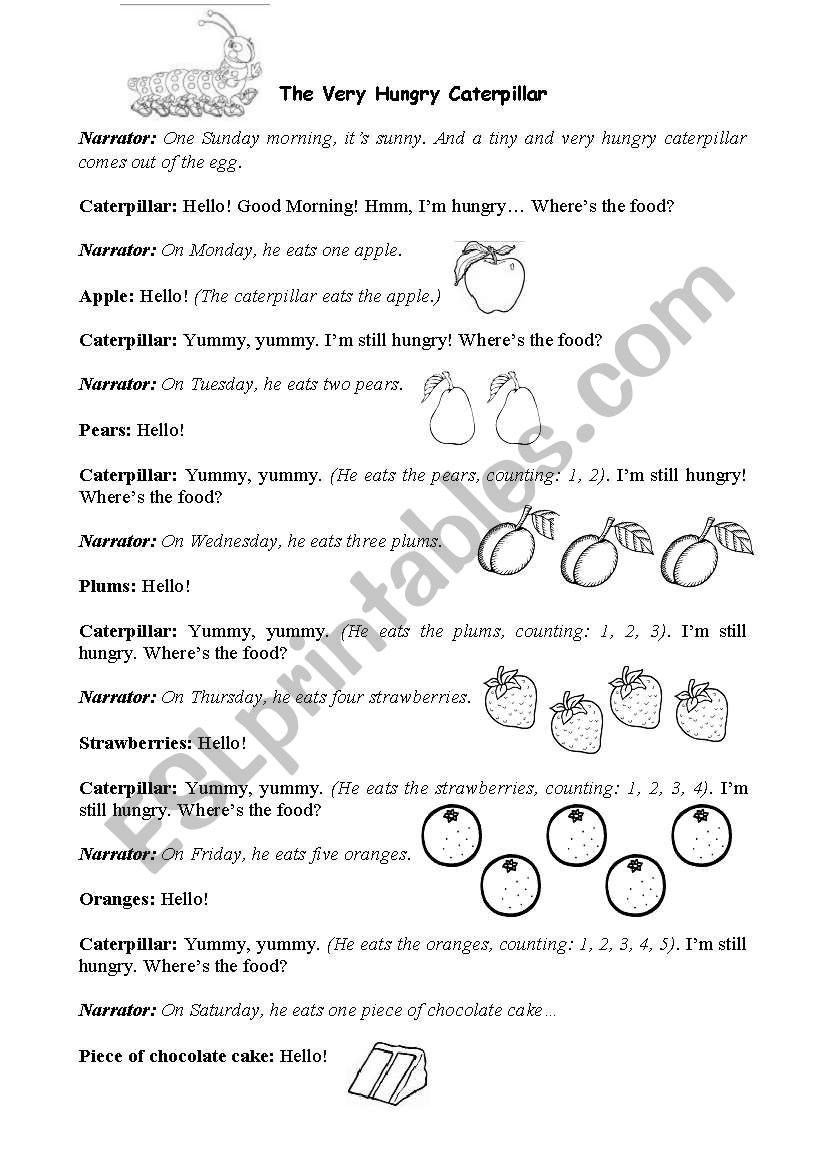 The Very Hungry Caterpillar - PuppetÂ´s play