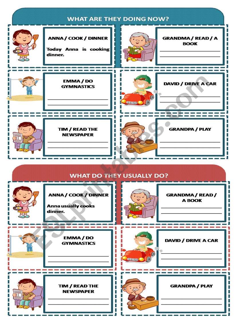 PRESENT SIMPLE VS PRESENT CONTINUOUS