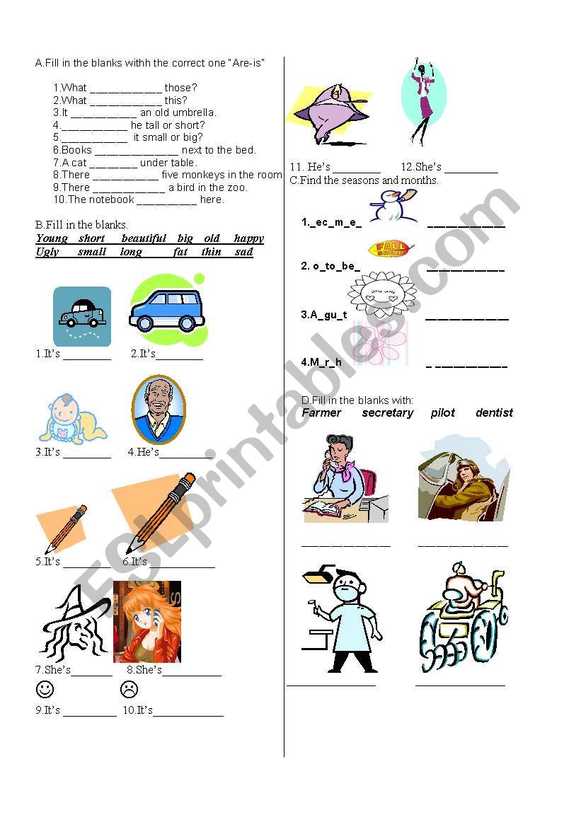 general vocabulary worksheet