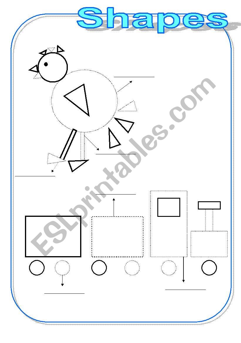 Shapes...NINE PAGES...carousel-chicken-robot-train-dog-house-kite-frog-bear-cat-fish-plane-ship-lion-cake...FOLLOW THE DOTS AND COLOR...RECTANGLE-CIRCLE-SQUARE-TRIANGLE 