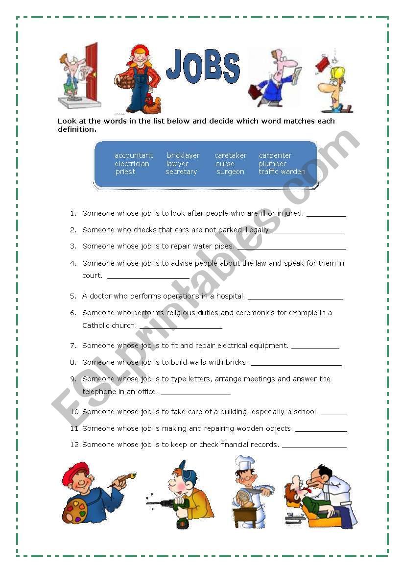 JOBS worksheet