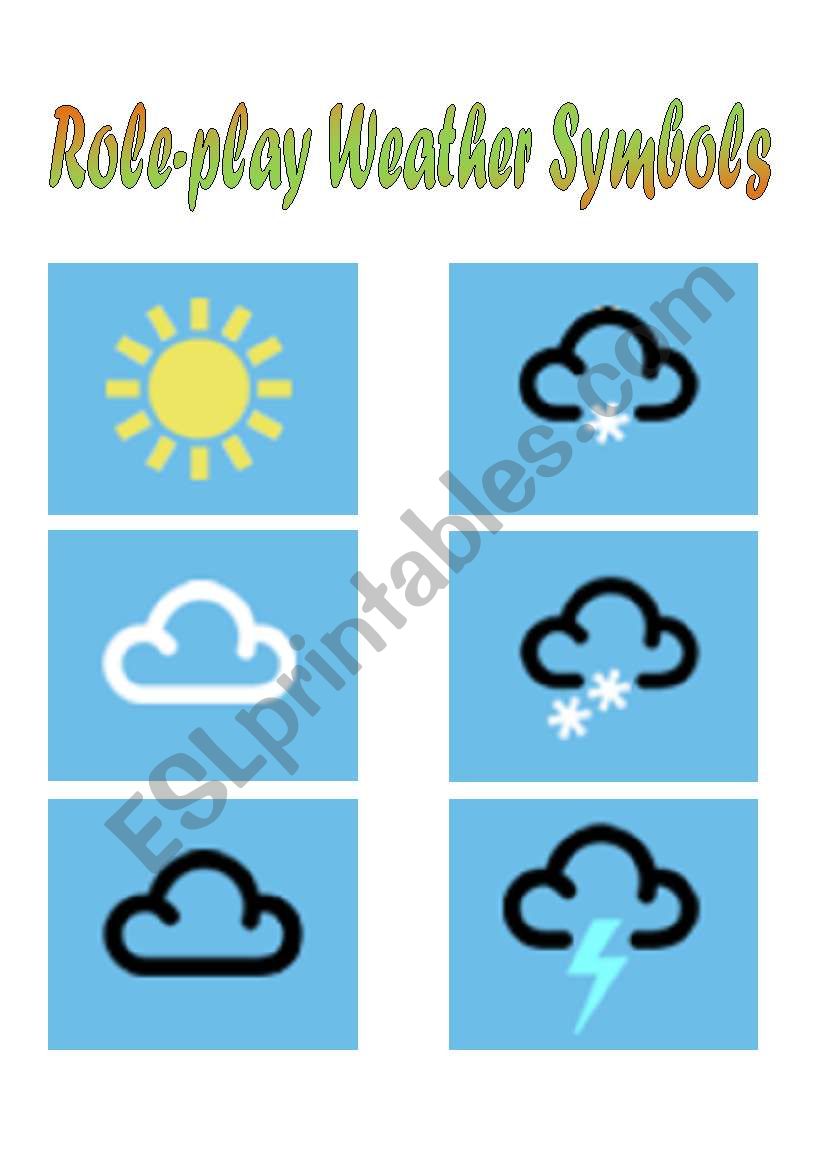 Weather Symbols worksheet