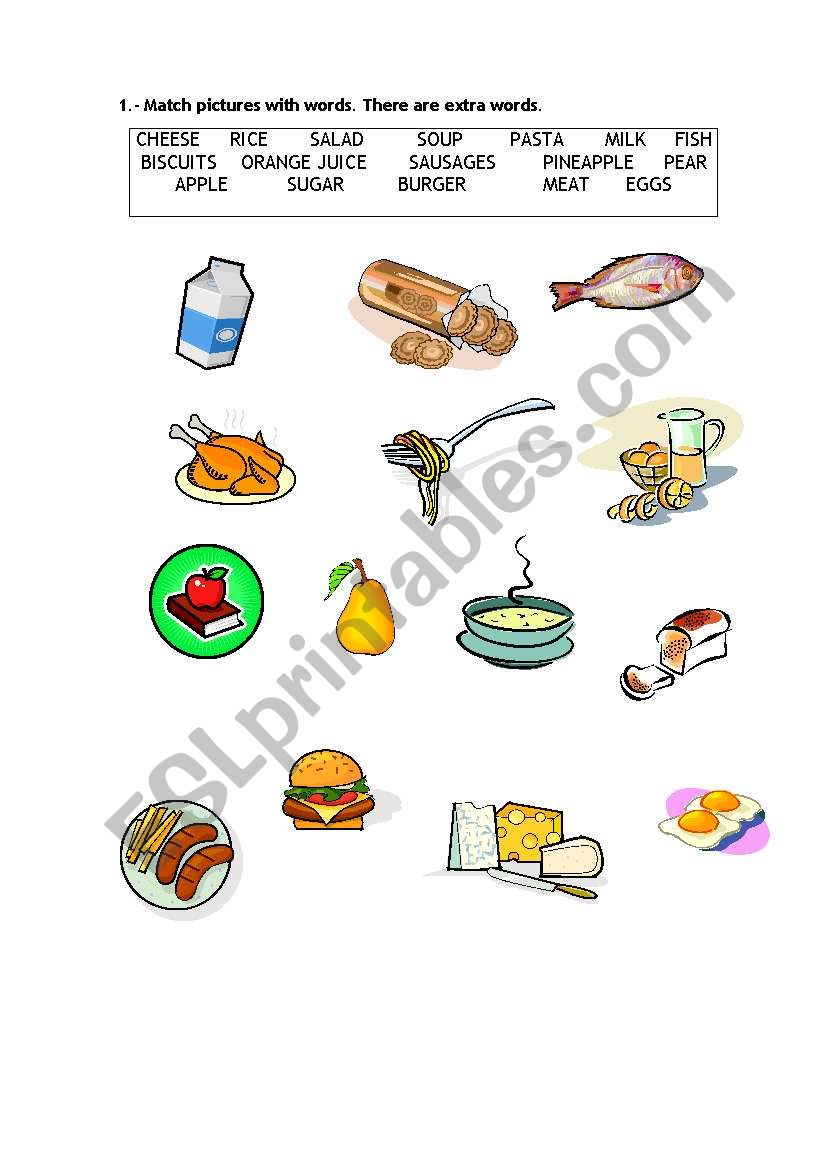 FOOD worksheet