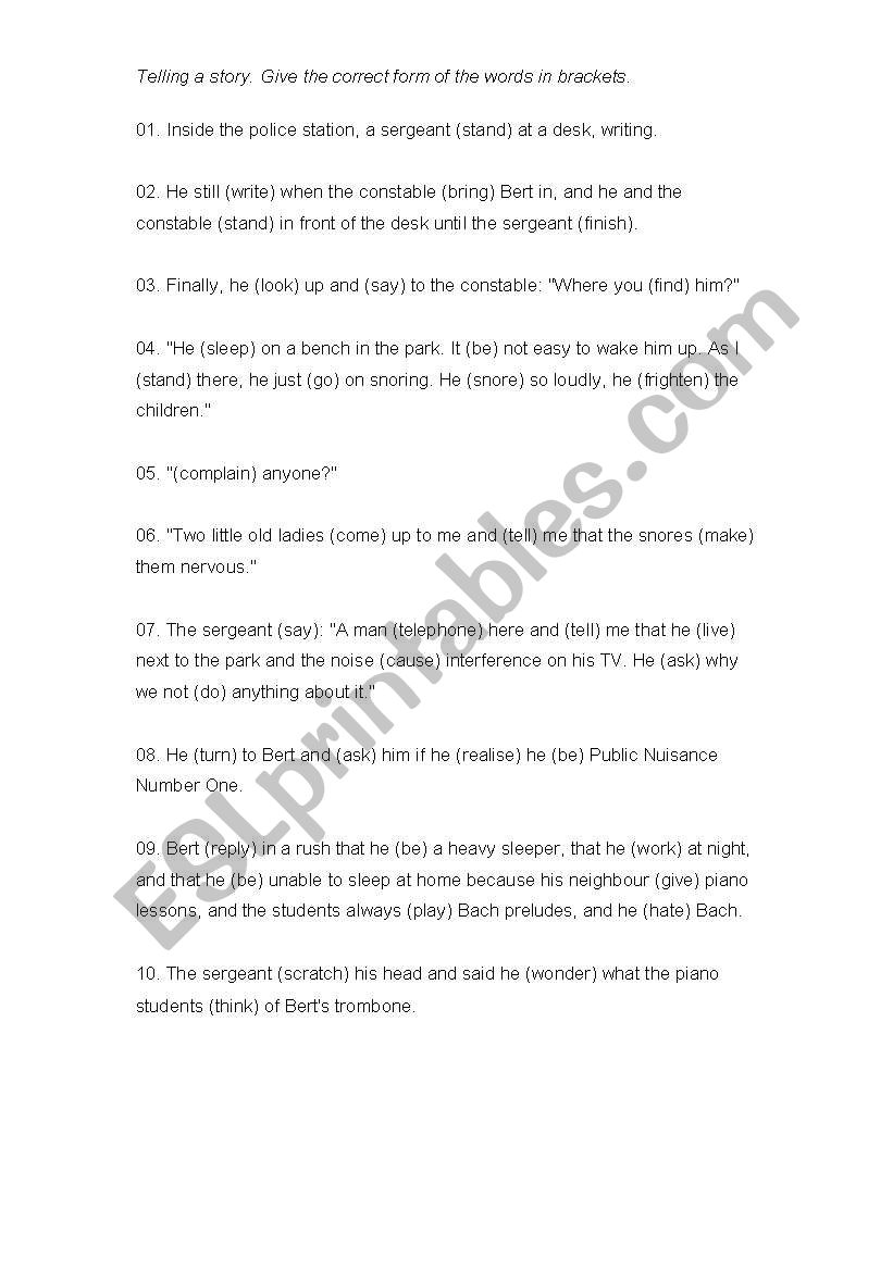past simple vs continuous  worksheet