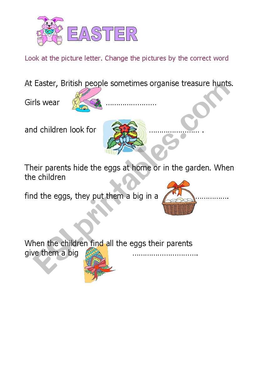 Christmas and Easter worksheet