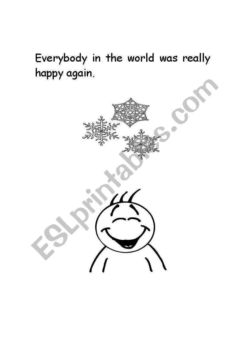 Mr Winter story worksheet