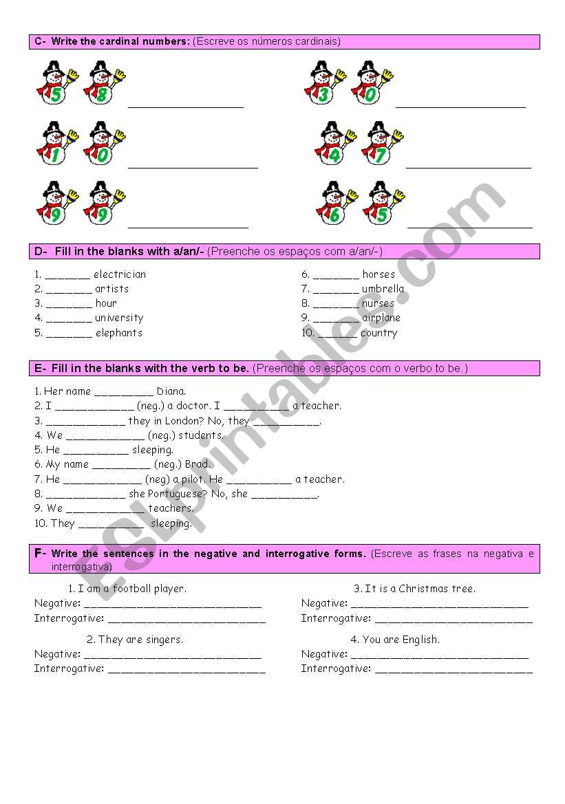 English test- page3 worksheet