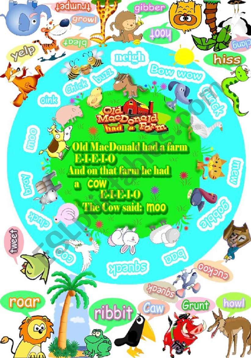 Animal sounds worksheet