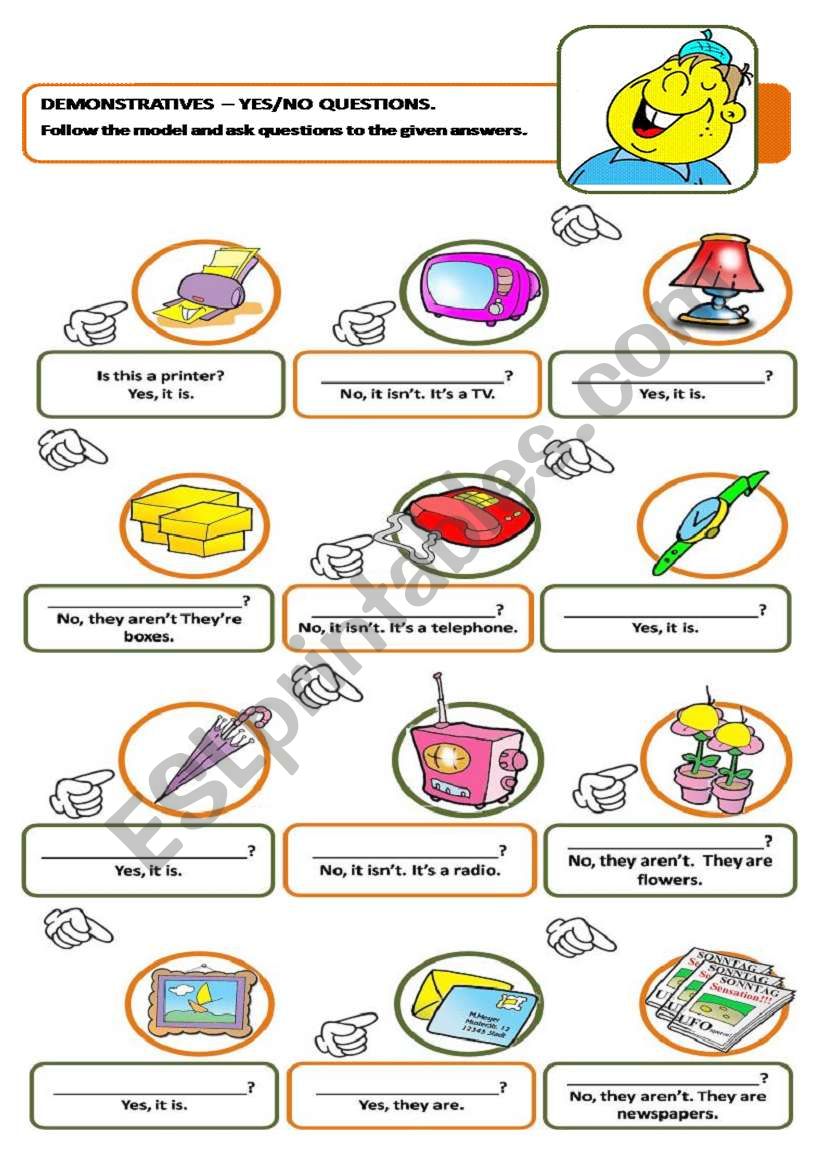 DEMONSTRATIVES - YES/NO QUESTIONS