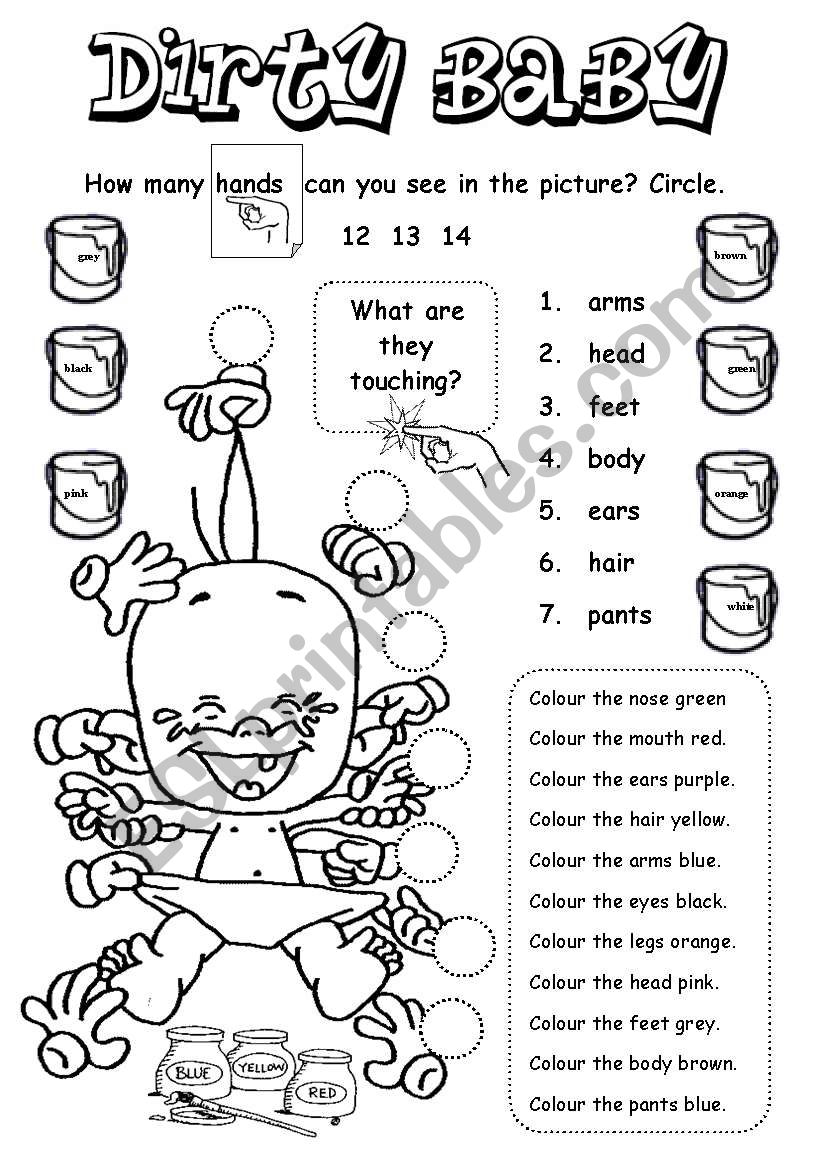 Dirty Baby worksheet