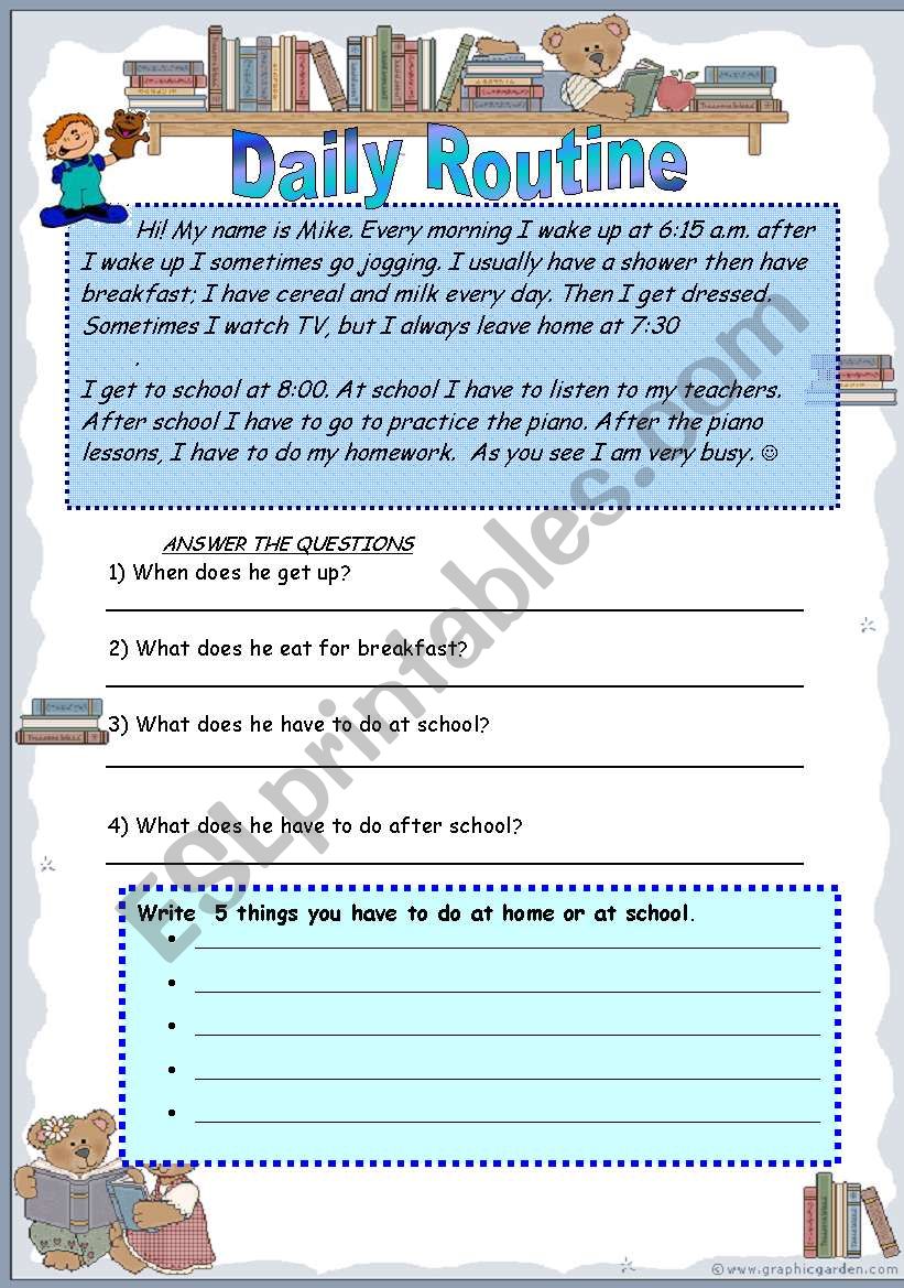 adverbs of frequency and  worksheet