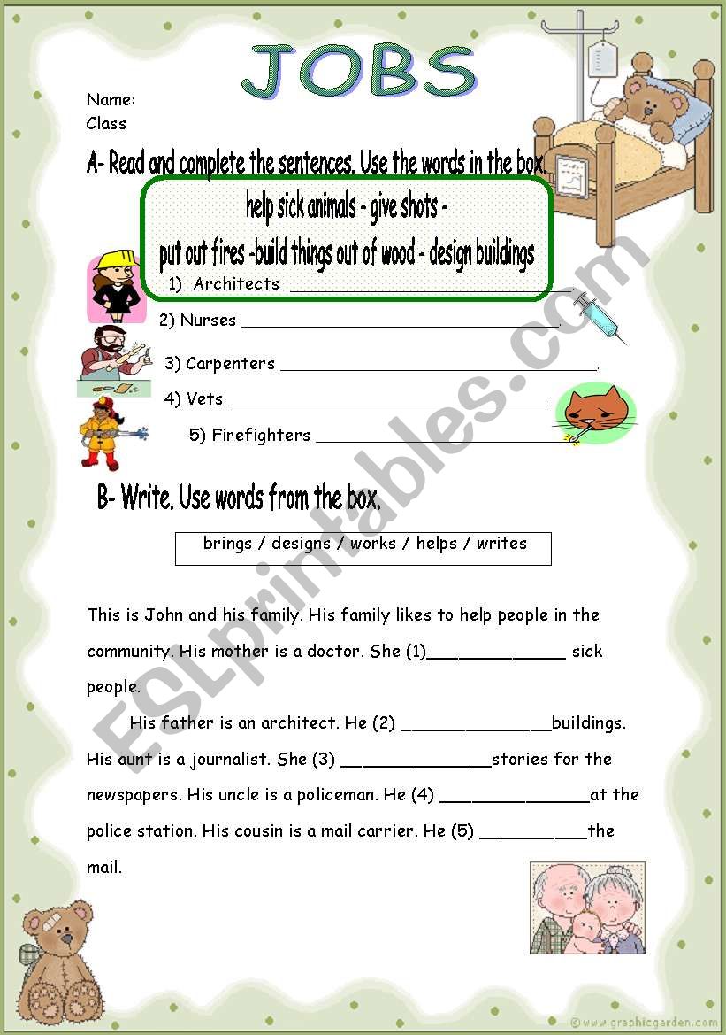 jobs worksheet