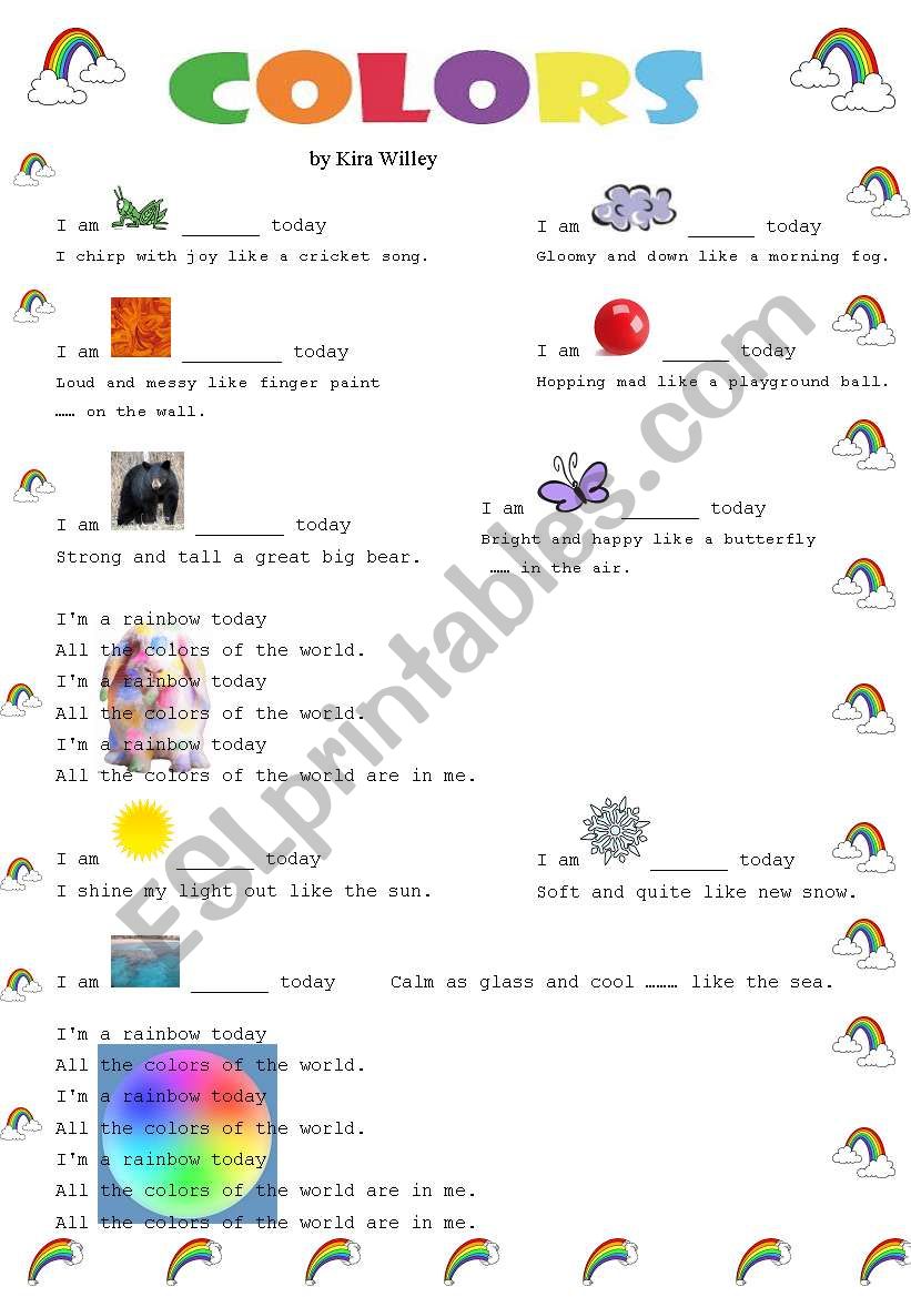 COLORS  worksheet