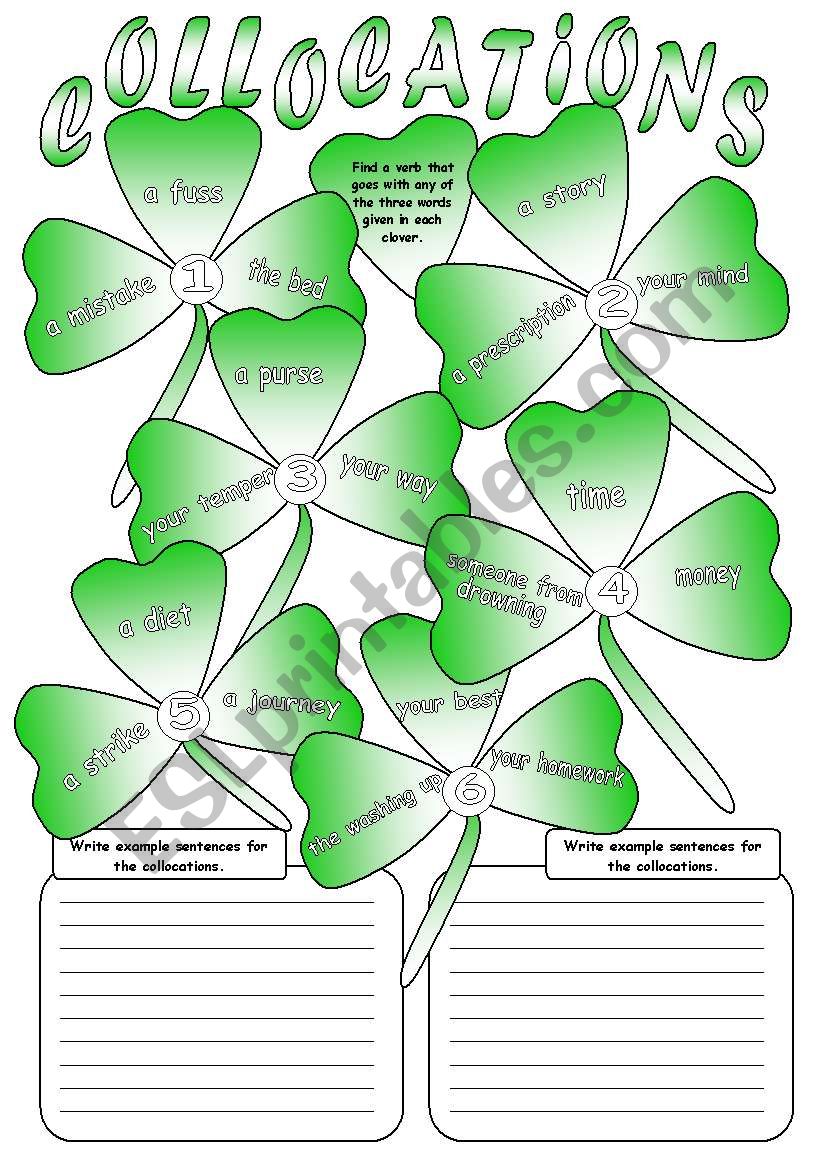 Collocations (color) worksheet