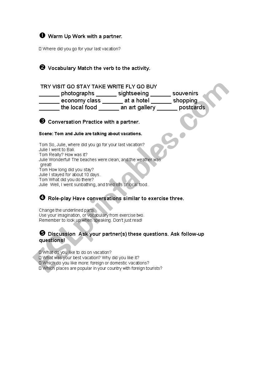 past tense lesson worksheet