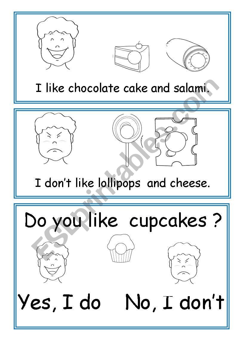 What do you like? worksheet