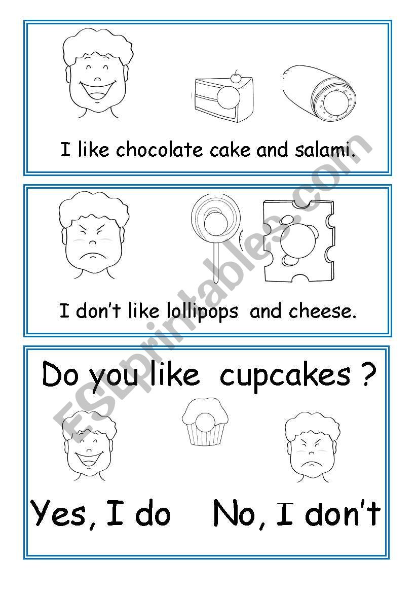 What do you like? worksheet