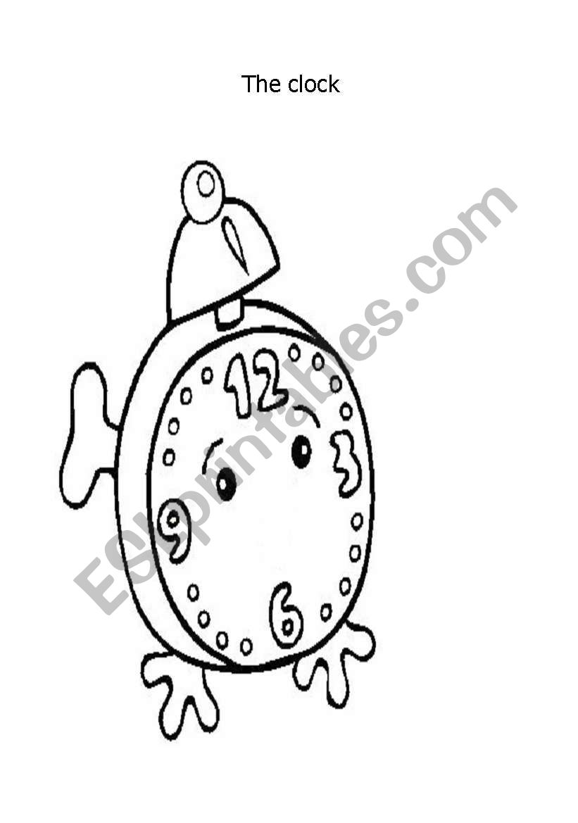 The clock worksheet