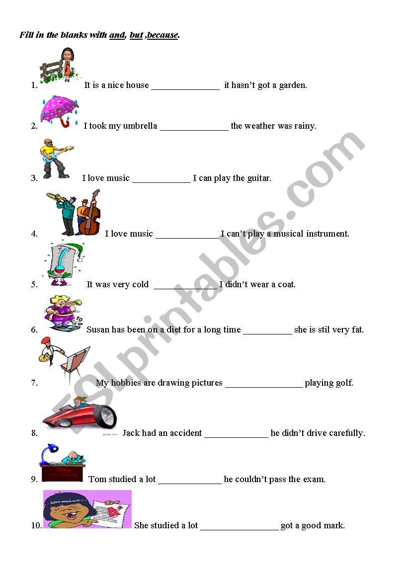 LINKING WORDS worksheet