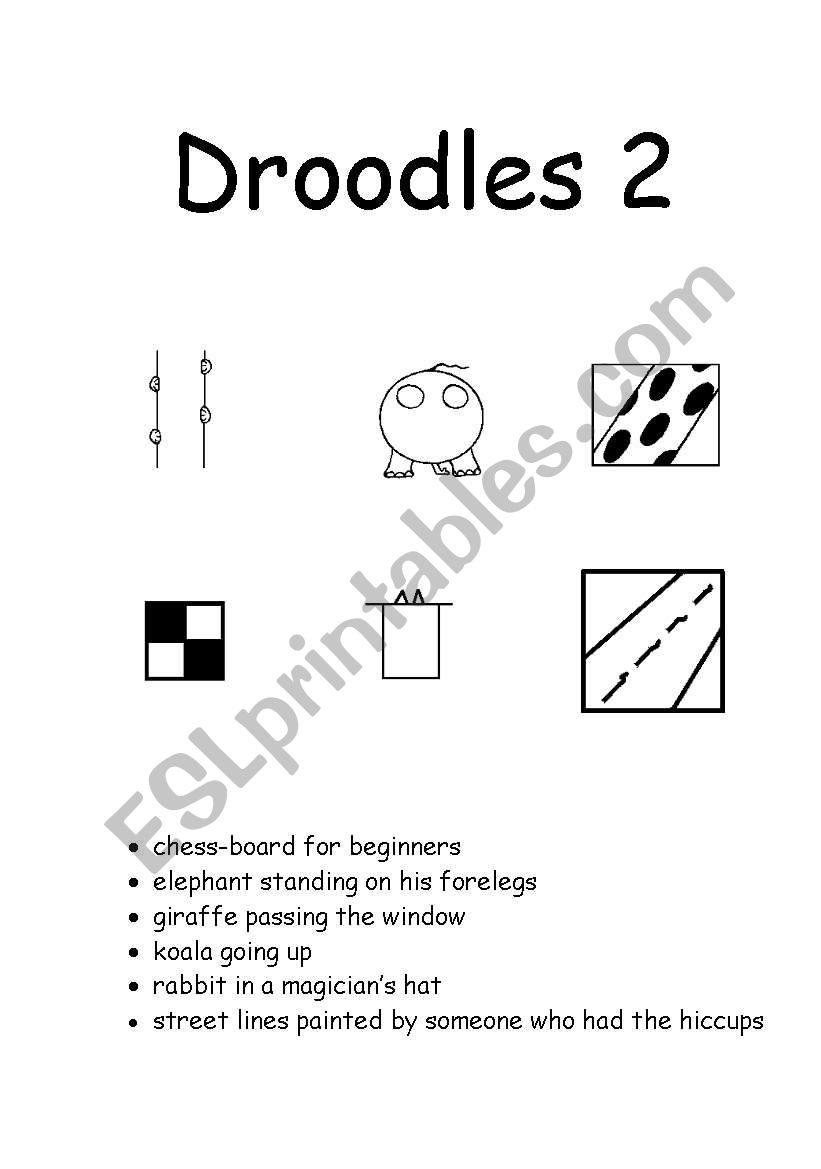 Droodles 2 worksheet