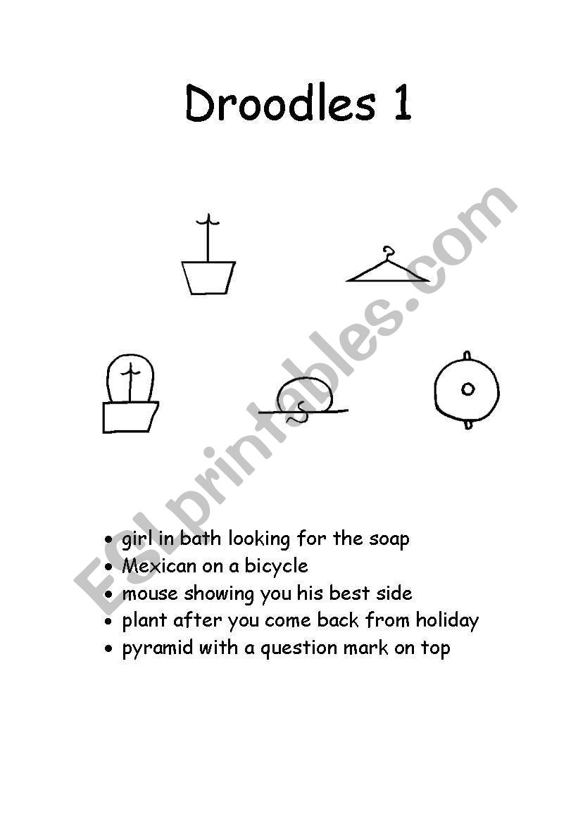 Droodles 1 worksheet