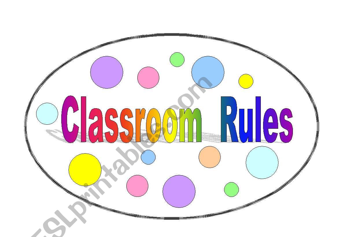 classroom rules worksheet
