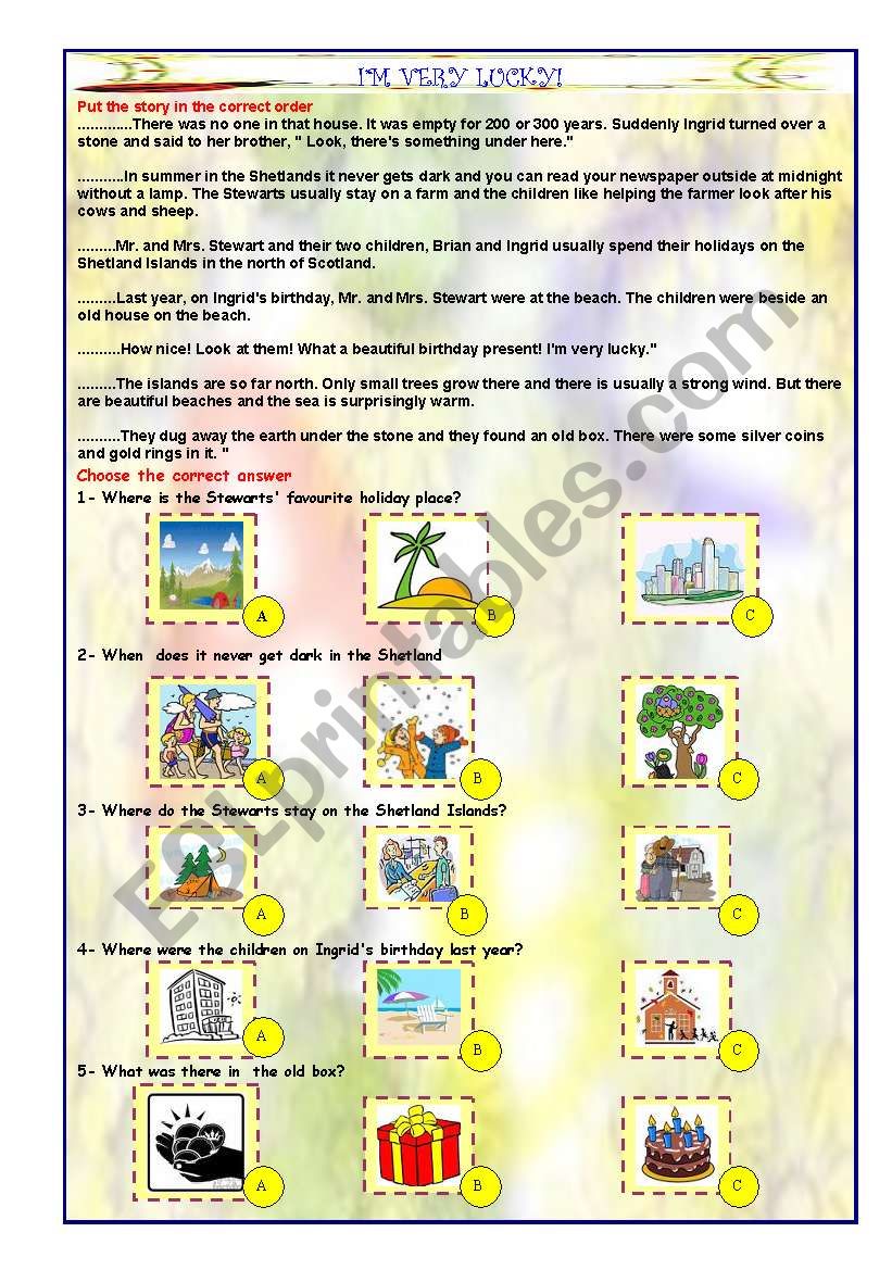 READING PASSAGE FOR KET & PET 