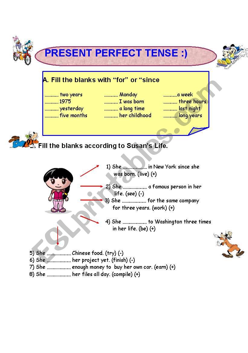 Present Perfect Tense(Exercises)