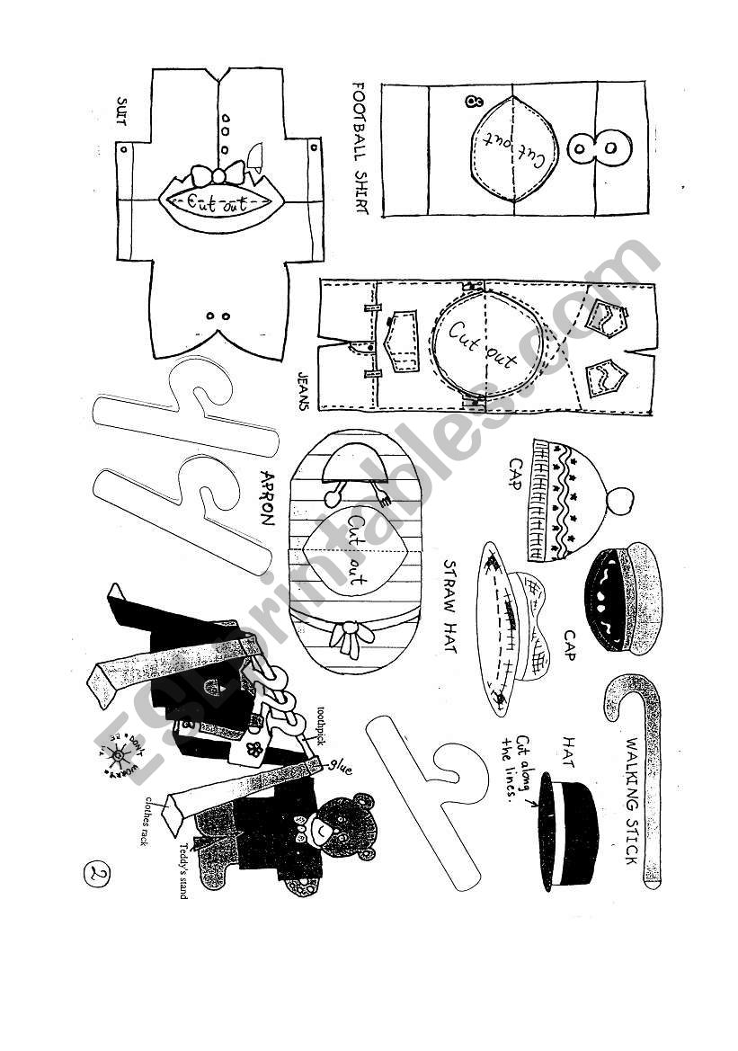 Teddys Wardrobe (part 2) worksheet