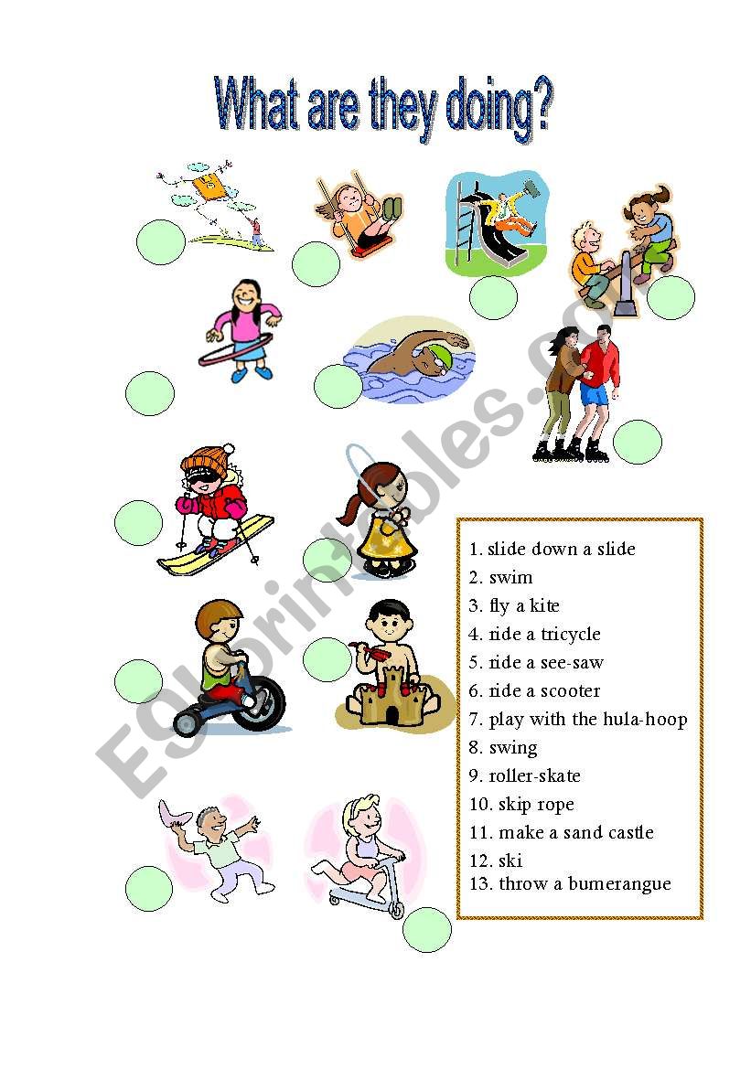 Present Continuous  worksheet