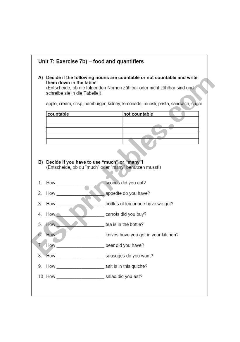 quantifiers worksheet